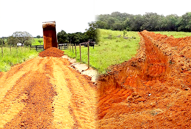 Encascalhamento na Fazenda Nelore