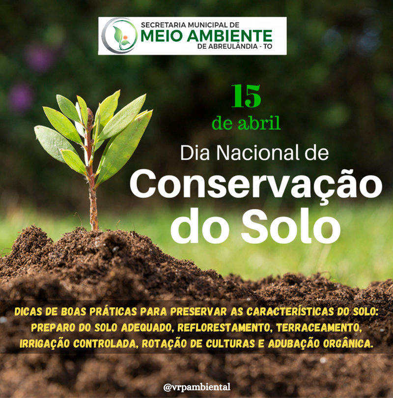 Folder Dia da Conservação do Solo